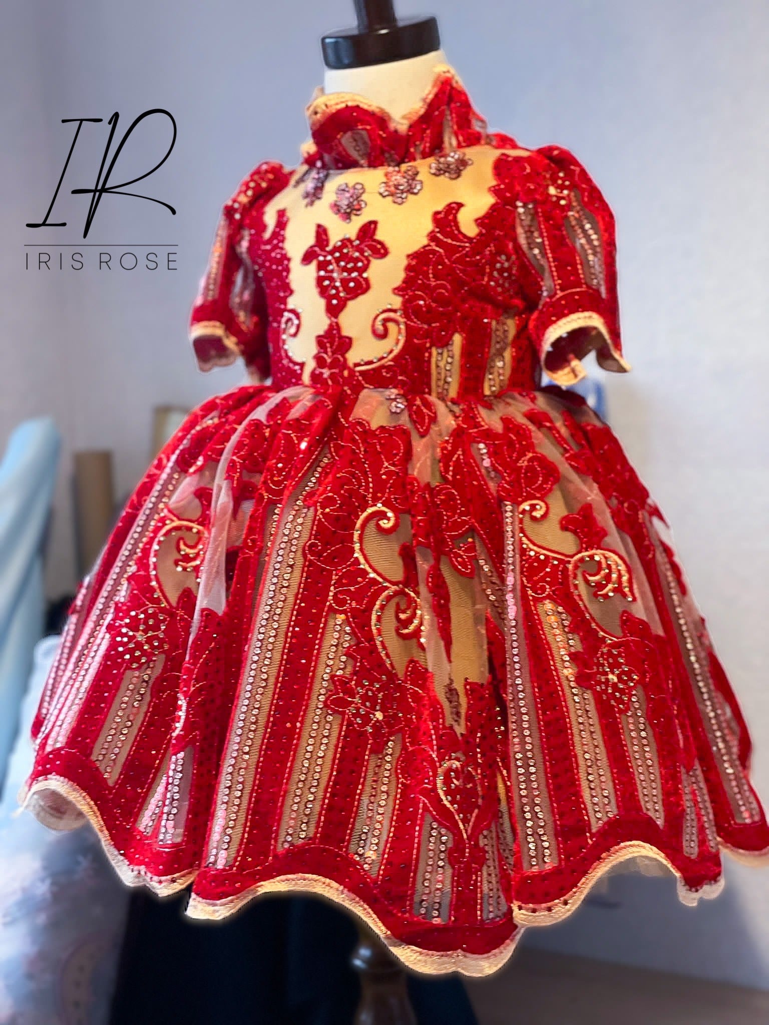 Burgundy Sweetheart Tea Length Prom Dress Burgundy Bridesmaid Dress –  shopluu